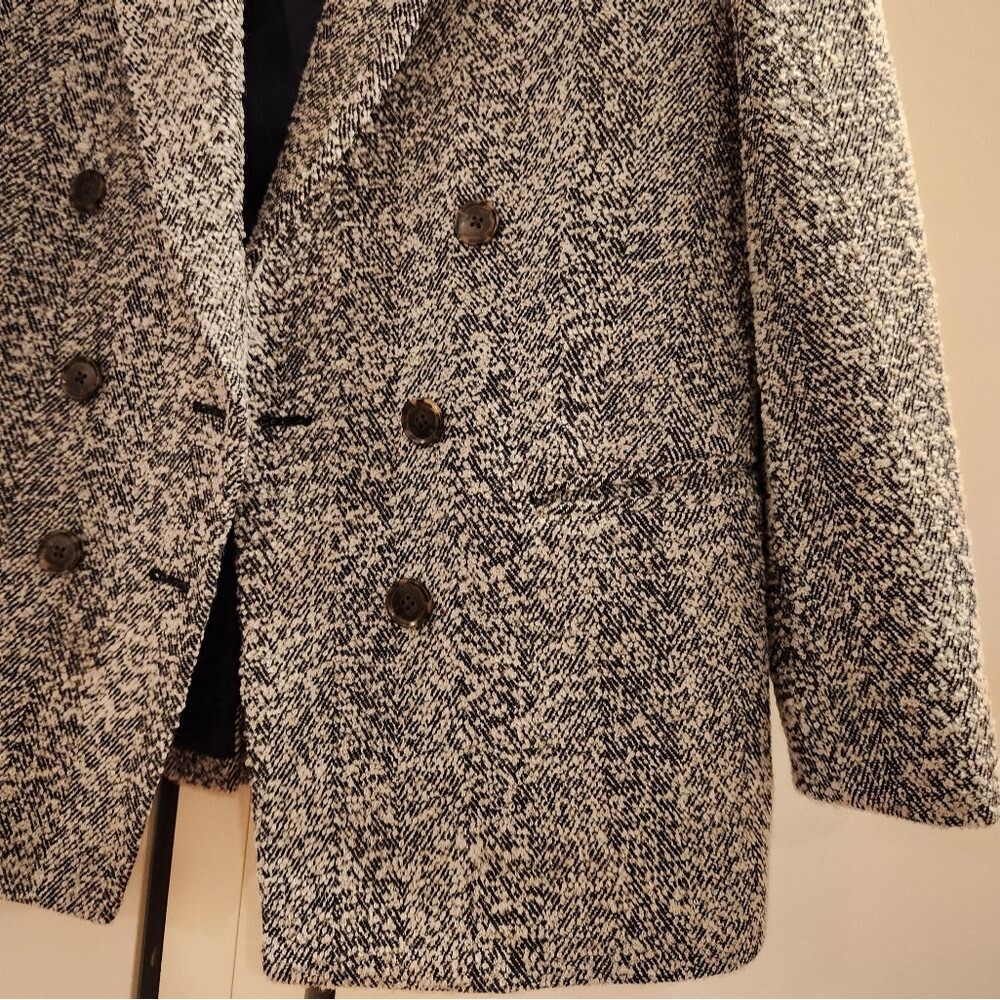 J.Crew Relaxed double-breasted blazer in Italian flecked herringbone size 4 - Picture 7 of 16